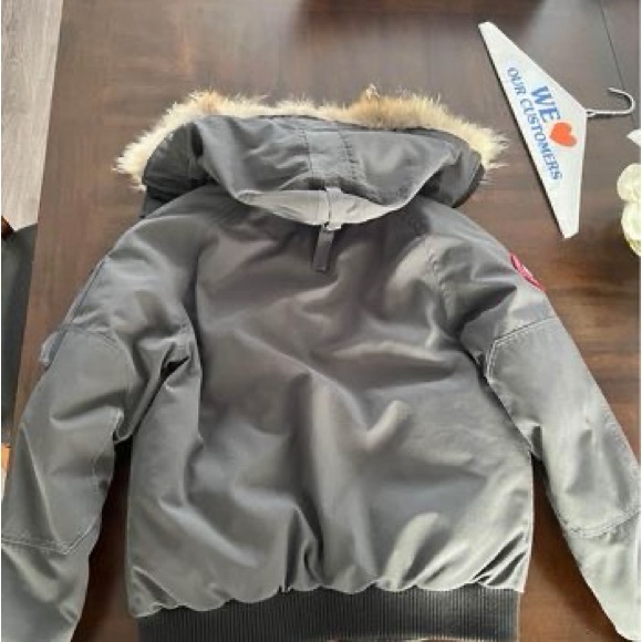 GREY CANADA GOOSE WINTER JACKET - Picture 2 of 2